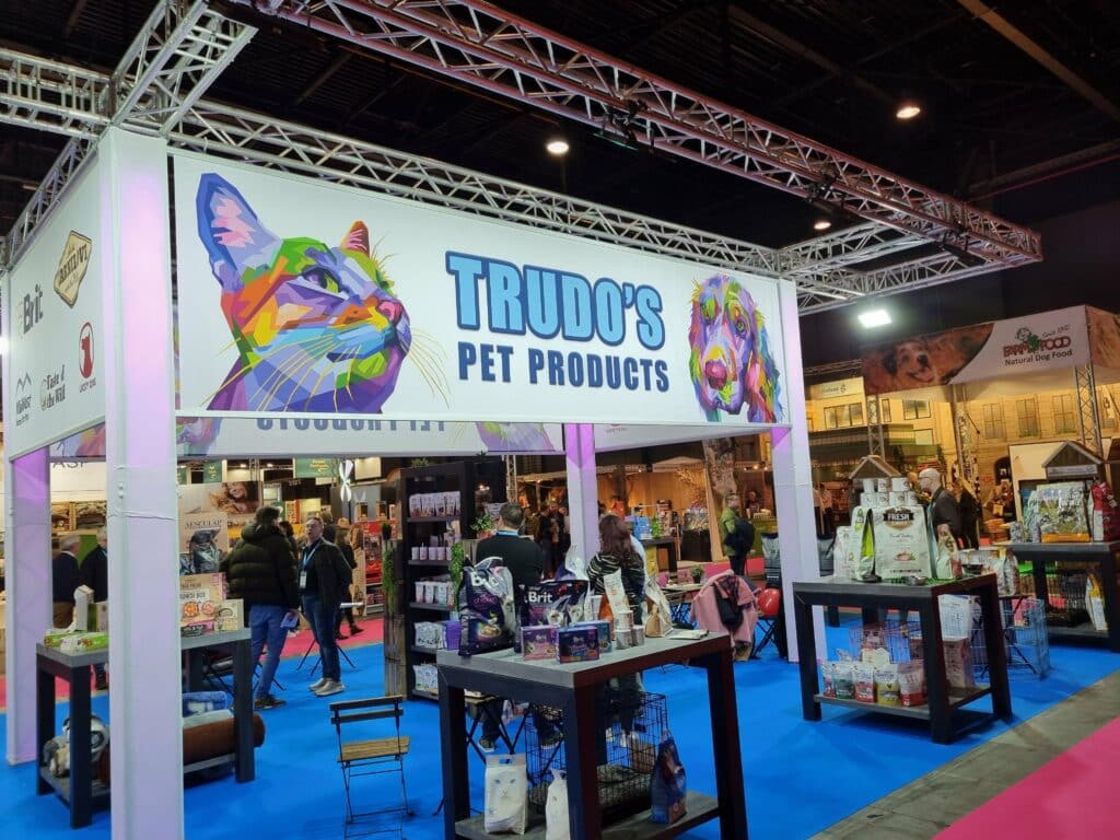 De stand van Trudo's Pet Products op Anido 2024